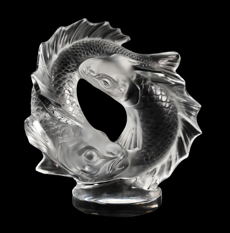 Lalique Crystal Deux Poissons (Double Fish) Sculpture from auction in West Chester, Pennsylvania — image 47