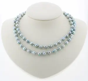 14K Blue Pearl Necklace