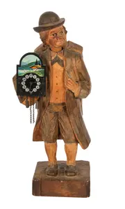 German Clock Peddler Whistler Automaton
