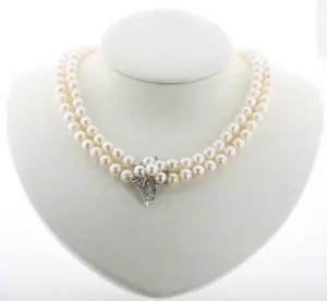 14K Diamond and Pearl Necklace