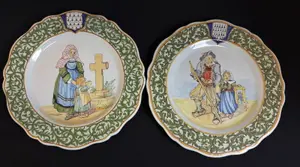 2 Porquier Beau Plates