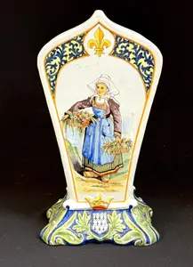 Porquier Beau Footed Vase