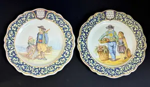 2 Porquier Beau Plates