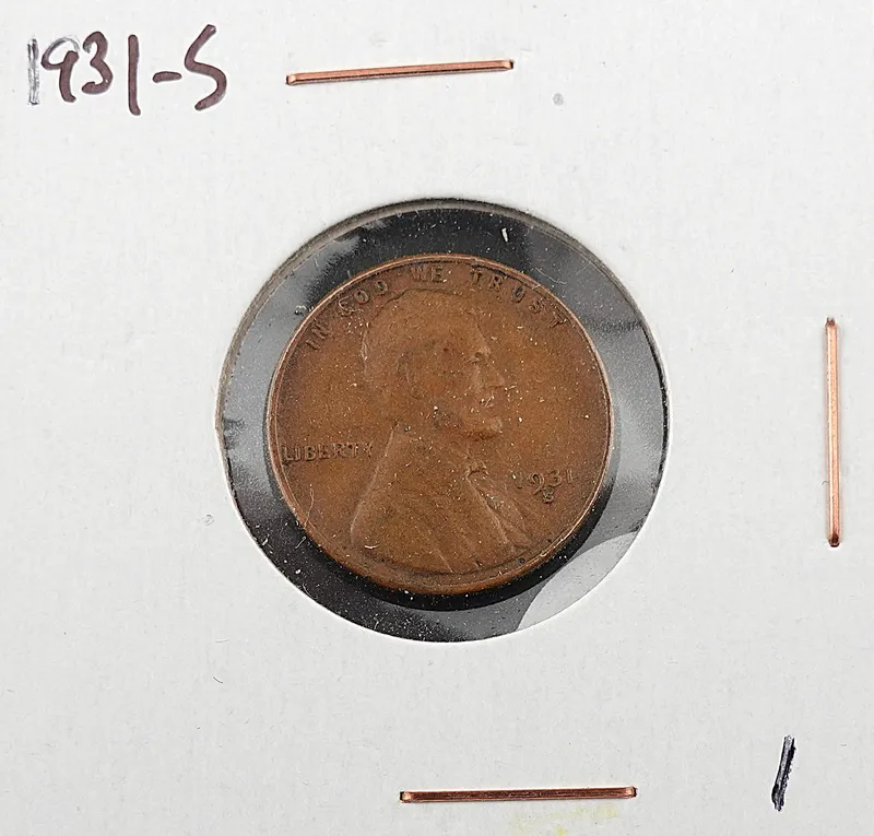 1931-S Wheat Cent from auction in Harker Heights, Texas — image 6