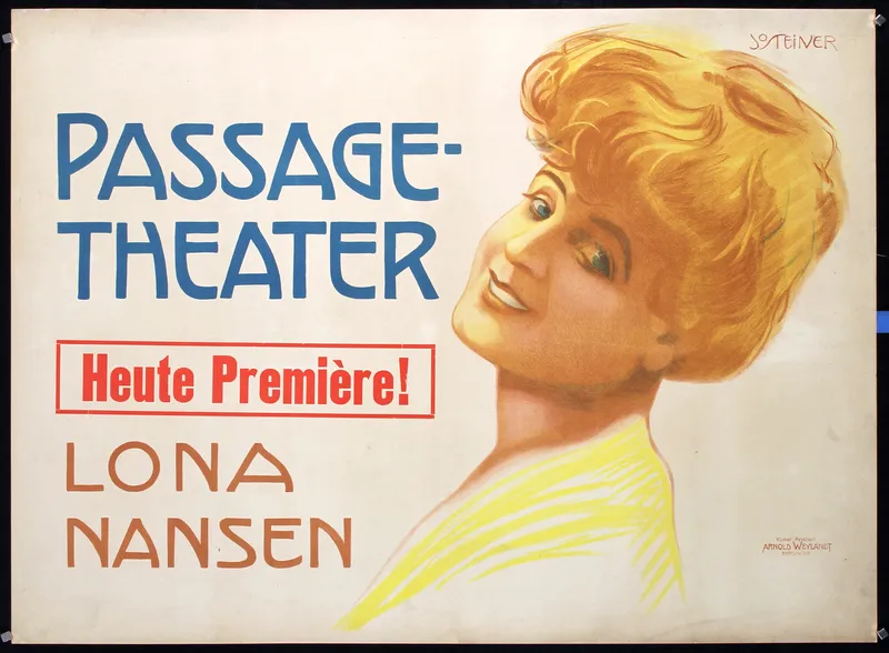 Passage Theater  by Jo Steiner, ca. 1910 from auction in Clayton, California — image 40