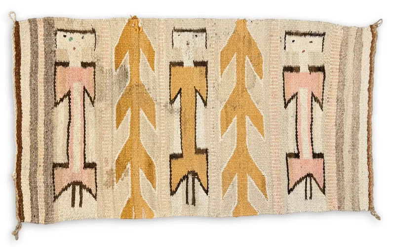 Navajo Yei Figural Gallup Throw Rug from auction in Saint Paul, Minnesota — image 19