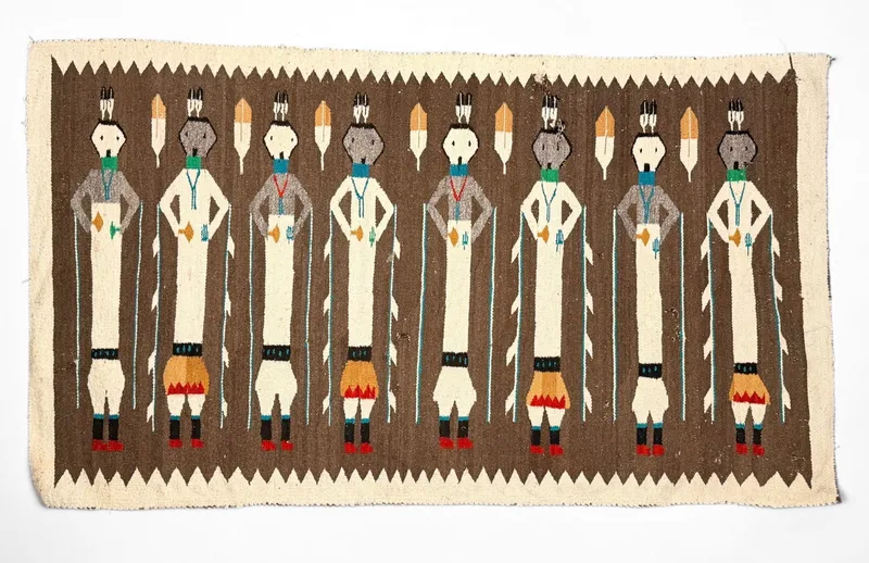 Handwoven Navajo Yei Wool Rug from auction in Saint Paul, Minnesota — image 20