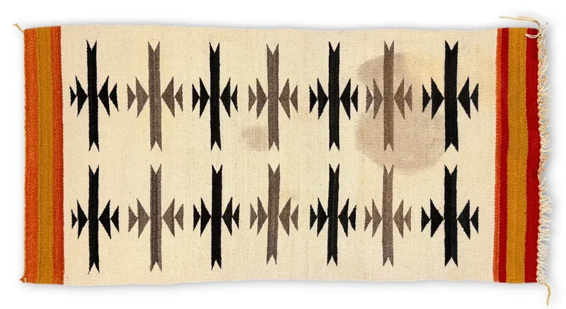 Navajo Arrow Motif Fringed Rug from auction in Saint Paul, Minnesota — image 27