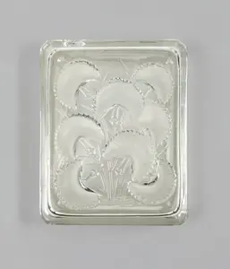 Lalique "Bluets" Glass Vanity Dish