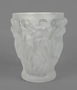 Large Lalique Bacchantes Vase