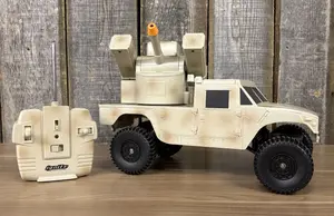 Large Scale Ignite Radio Controlled Military HMMWV with Turret and Remote