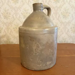 Antique American One Gallon Salt Glazed Stoneware Jug