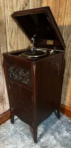 Bohon's Perfectone Wind-Up Floor Model Phonograph
