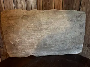 Antique American Hand-Hewn Wooden Dough Board