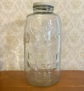 Giant Aunt Jane's 4 Gallon Eagle and Star Mason Glass Pickle Jar