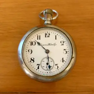 Hampden Watch Co. Nickel Silver Open Face Pocket Watch
