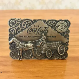 Bergamot Brass Works Coca-Cola 75th Anniversary Bottle Opener Belt Buckle