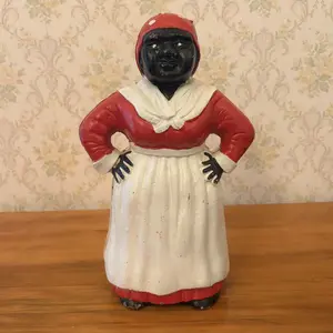 Cast Iron Black Americana Still Bank