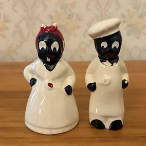 A Pair of Mid-Twentieth Century Ceramic Black Americana Kitchen Figurines