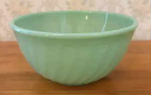 Fire-King Jadeite Swirl Mixing Bowl