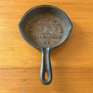 Citizens Union Bank Shelbyville KY Miniature Advertising Cast Iron Skillet