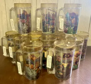 A Set of 12 Camel Cigarettes Joe Camel Insulated Plastic Mugs