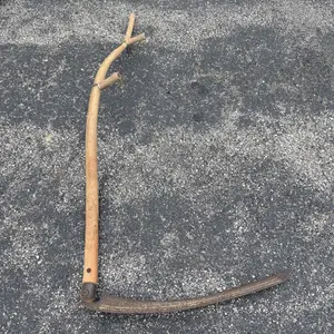 Antique American Steel and Bentwood Scythe
