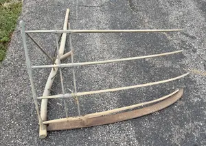 Antique American Wooden Grain Cradle Scythe