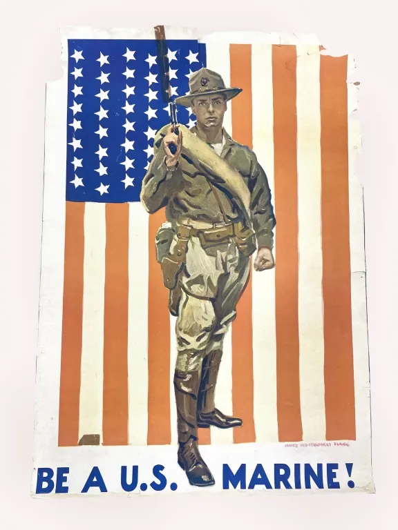 James Montgomery Flagg - WWI Recruiting Poster from auction in Spring Valley, New York — image 5