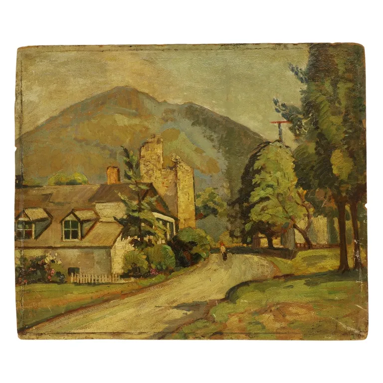 Edgar Nye - Mountain Road Landscape O/B from auction in Spring Valley, New York — image 12