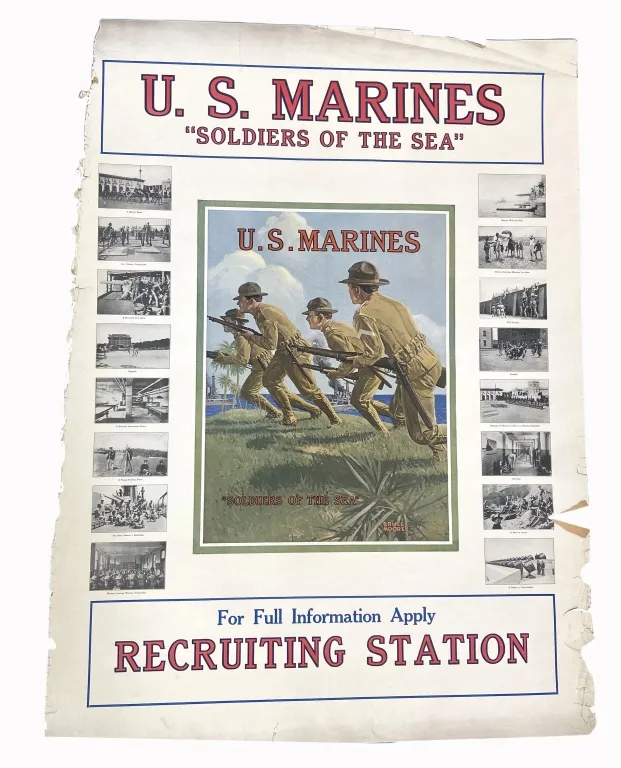 USMC WWI Recruitment Poster from auction in Spring Valley, New York — image 40