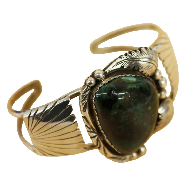 Benson Ration Navajo Sterling Turquoise Cuff from auction in Spring Valley, New York — image 12