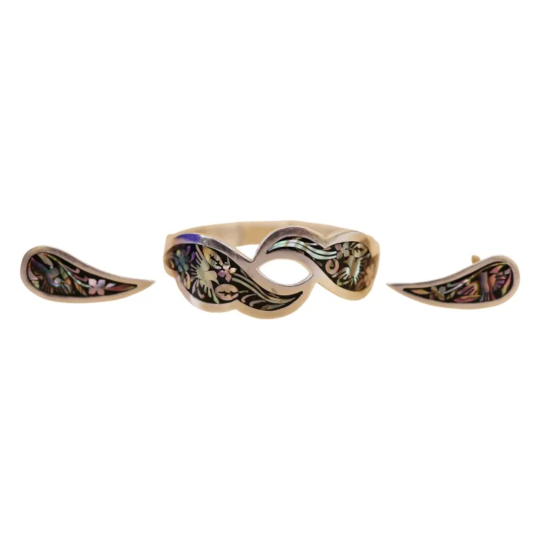 Jeronimo Fuentes Sterling Abalone Demi-Parure from auction in Spring Valley, New York — image 48