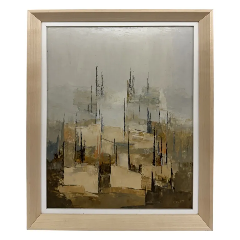 Lewis Scott Croft Abstract Landscape Oil Painting from auction in Spring Valley, New York — image 2
