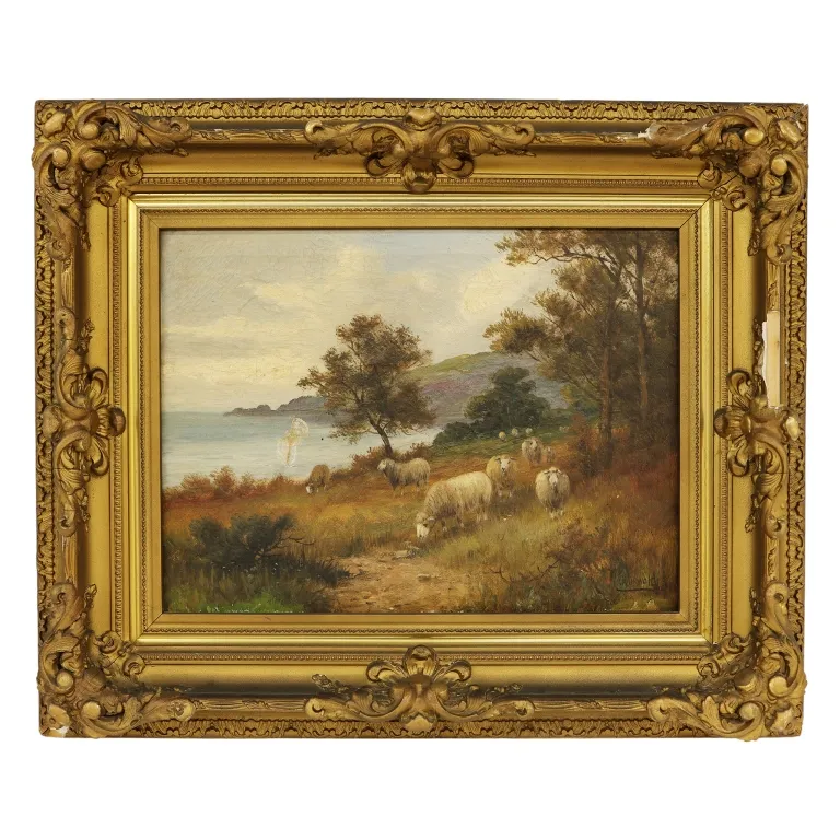 Charles W Oswald - Pastoral Landscape Painting from auction in Spring Valley, New York — image 13