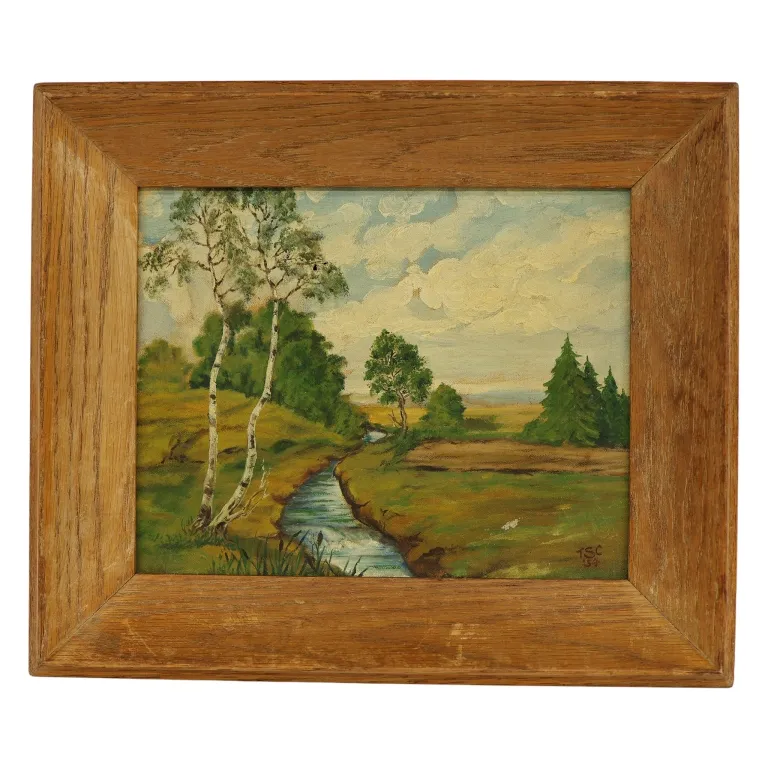 TSC - Mid-Century Landscape Oil Painting from auction in Spring Valley, New York — image 17