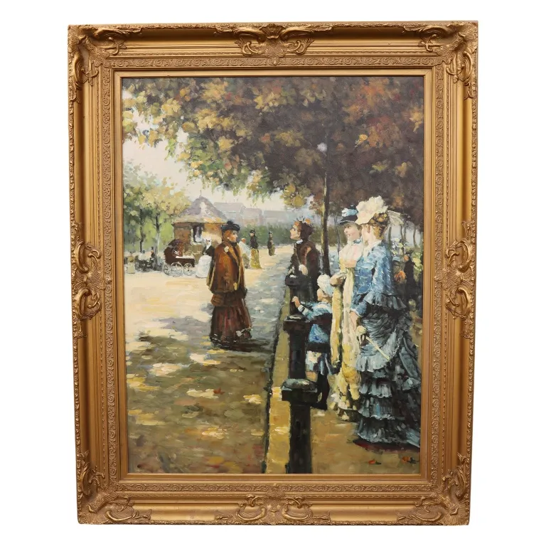 Impressionistic Parisian Street Scene Painting from auction in Spring Valley, New York — image 27