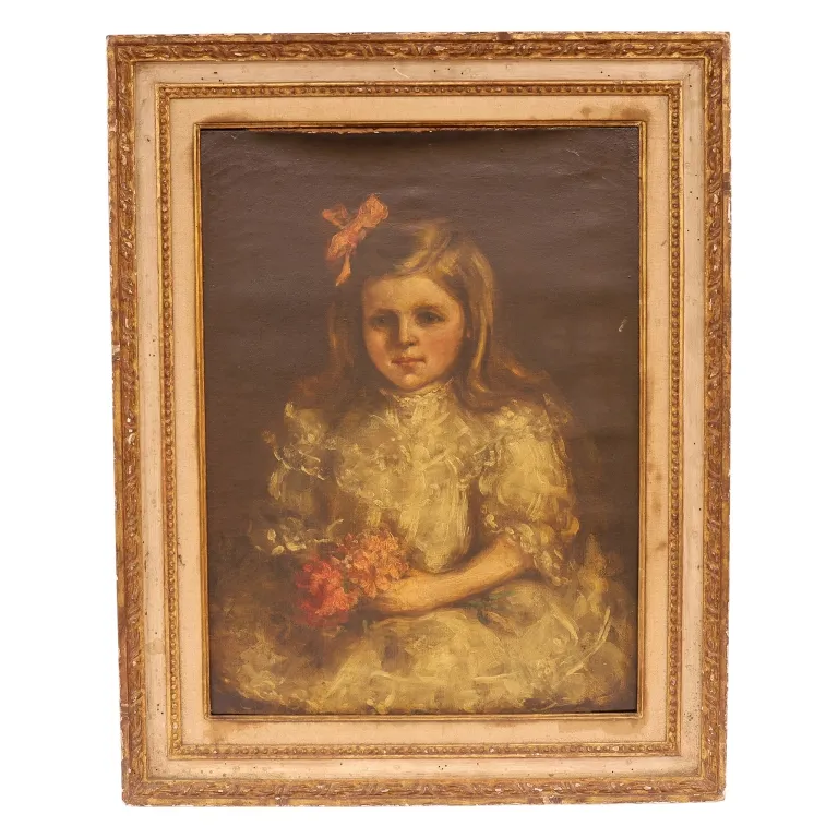 Whistler - Edwardian Portrait Painting of Girl from auction in Spring Valley, New York — image 32