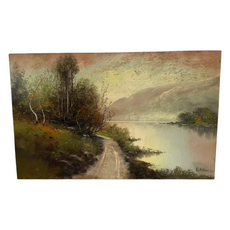 Earl - Pastel Lakeside Landscape from auction in Spring Valley, New York — image 43