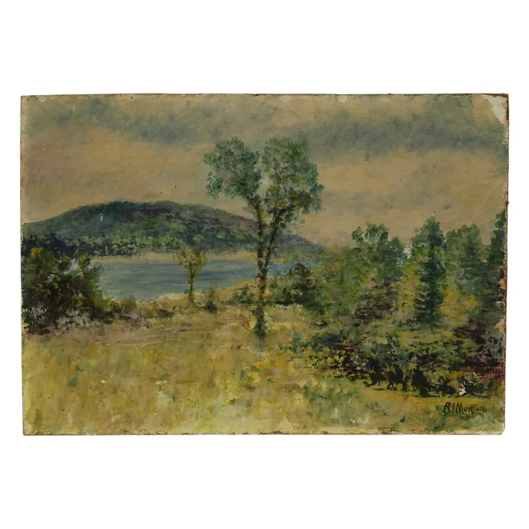 R.I. Morton - Landscape Oil Painting from auction in Spring Valley, New York — image 13