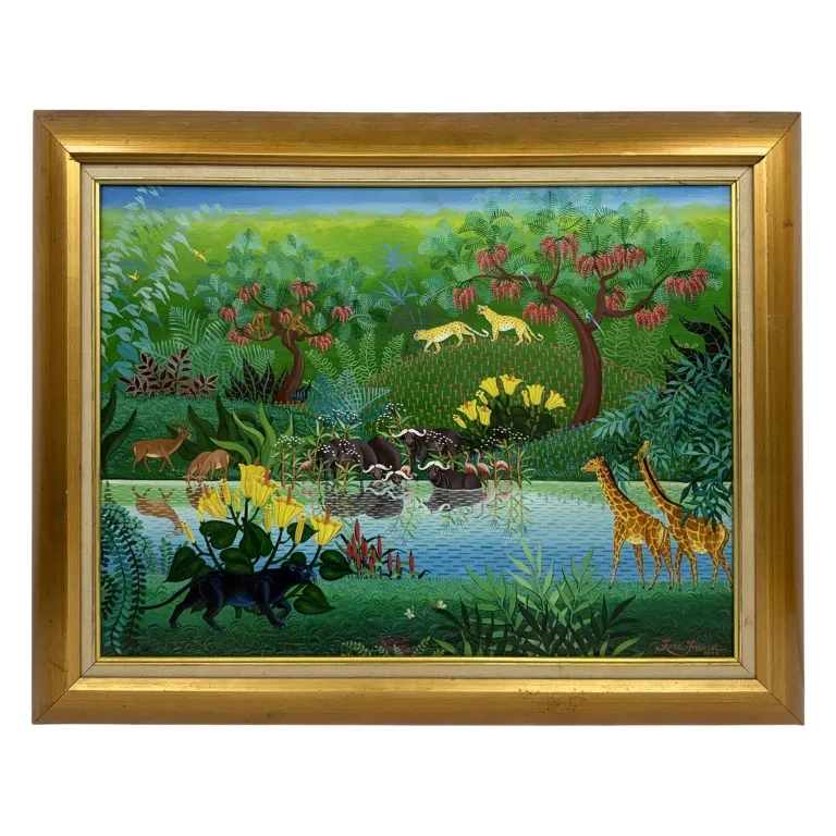 Irene Invrea - Jungle Oil Painting from auction in Spring Valley, New York — image 20