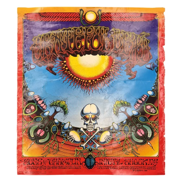 1976 Grateful Dead - Rick Griffin Aoxomoxoa Poster from auction in Spring Valley, New York — image 48