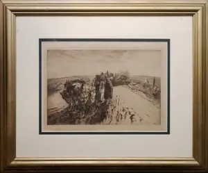Costigan, John (1888-1972) etching, When day is Done