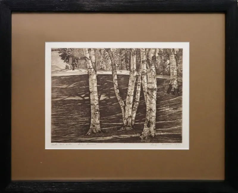 Lucioni, Luigi (1900-1988) 1948 etchings, birch trees from auction in Lindsborg, Kansas — image 42