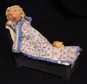 Bashor, Rosemary (1922-2016) ceramic, Cat Nap