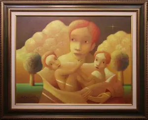 Bassari, Sasha, 2012 oil on canvas, Motherhood