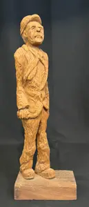 Pearson, Anton (1892-1967) tall man, woodcarving