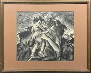Costigan, John E (1888-1972) Mother-Child, lithograph