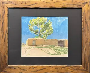 Davidson, Ed (1877-1944) untitled adobe, watercolor