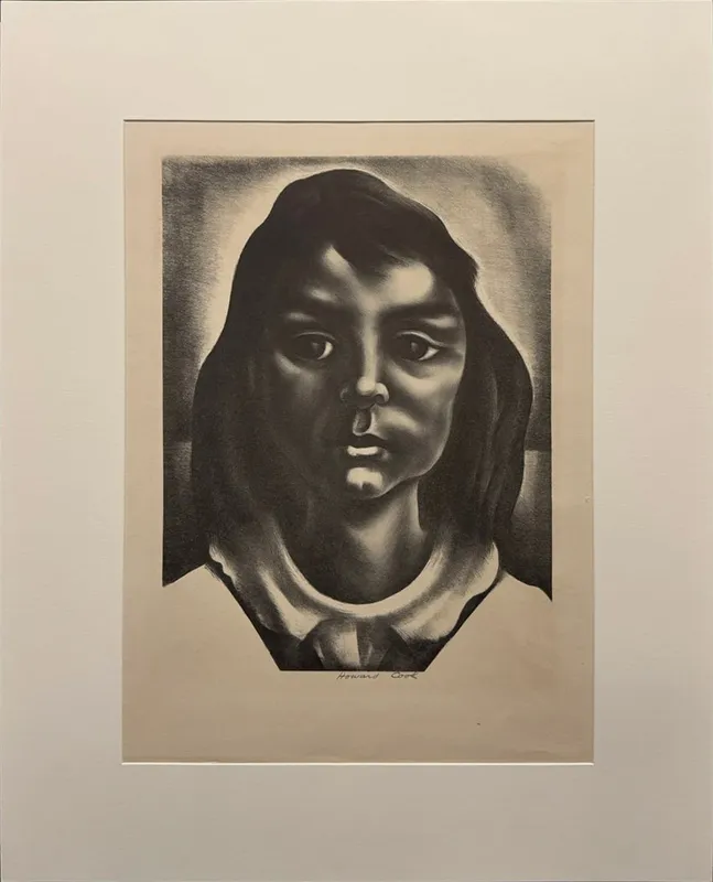 Cook, Howard Norton (1901-1980) Rosanna, 1939 lithograph from auction in Lindsborg, Kansas — image 8